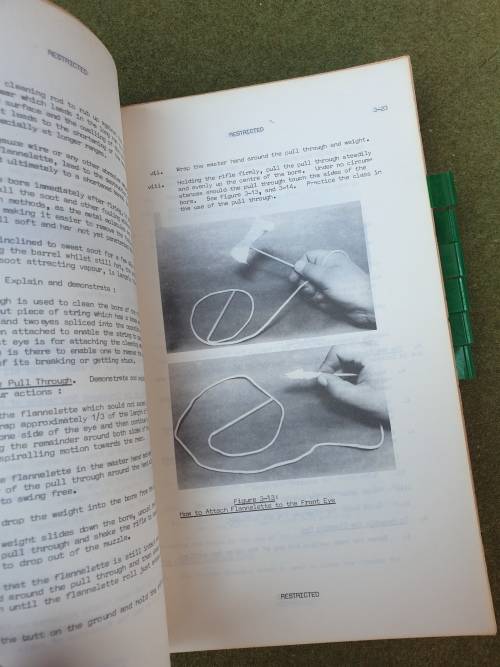 original bushwar era dated Jun 1979 SADF issue musketry training manual in good read/ used condition
