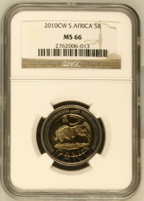 **ULTRA RARE**RSA 2010 COIN WORLD OOM PAUL MINT MARK R5 COIN MS66 NGC GRADED**