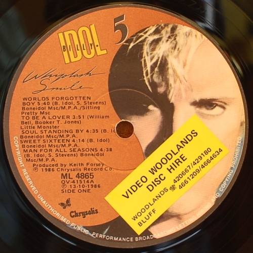Billy Idol - Whiplash Smile (LP - Vinyl Record)
