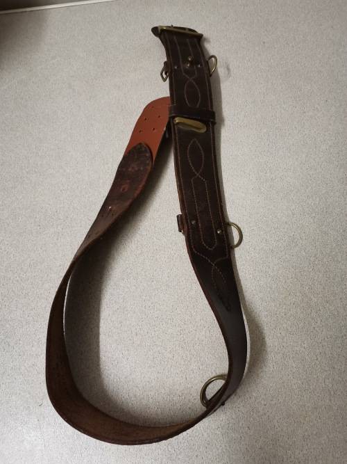 LEATHER ARMY BELT