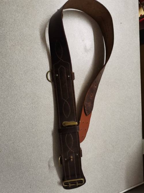 LEATHER ARMY BELT
