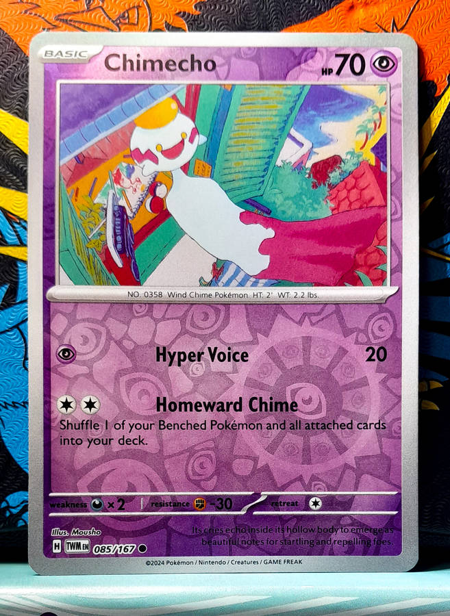 Pokemon Card - Chimecho 085/167 - Reverse Holo - Twilight Masquerade