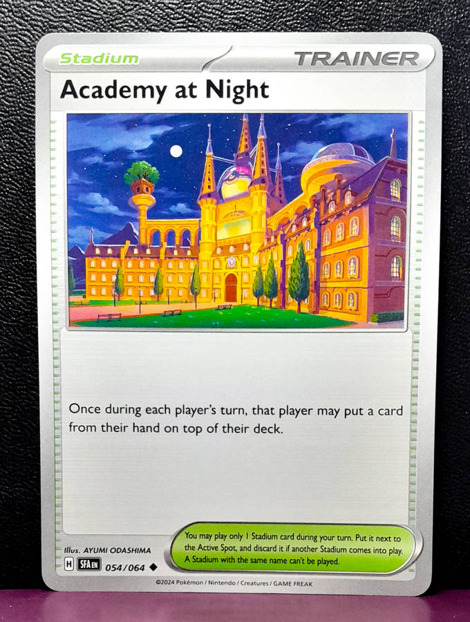 Pokemon Cards - Academy at Night 054/064 - Stadium Trainer  - Shrouded Fable (NM)