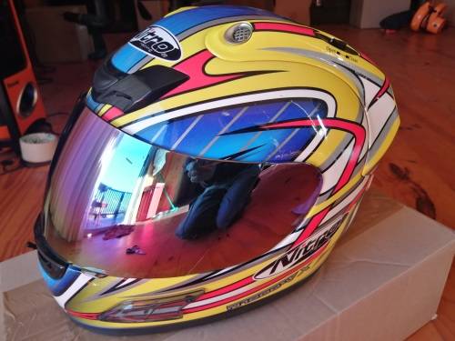 ***NITRO N1200 VX FULL FACE HELMET WITH MIRROR TINT VISOR, LIKE NEW SIZE MEDIUM******