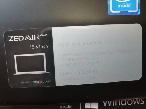 ** ROSE GOLD  ZEDAIR ILIFE PLUS. 4GB RAM, 500GB HDD, WIFI, BLUETOOTH*FAULTY***** ****