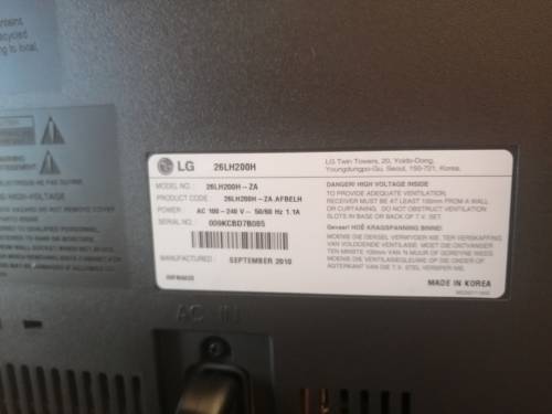 **LATE ENTRY*****LG 26LH200H FLAT SCREEN LCD HOTEL TV****
