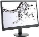 *BULK  LOT OF 4 X AOC ULTRA SLIM 18.5` LCD SCREENS WITH CORDS, ALL WORKING**ALL 4 ONE BID***