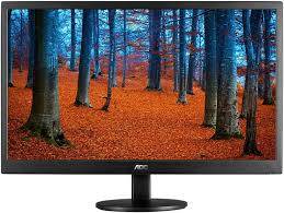 *BULK  LOT OF 4 X AOC ULTRA SLIM 18.5` LCD SCREENS WITH CORDS, ALL WORKING**ALL 4 ONE BID***