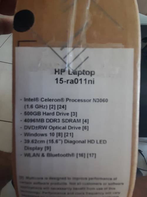 ***FREE FREIGHT AND FREE GIFT****BRAND NEW HP 15 LAPTOP. 4GB RAM, 500GB HDD IN BOX**