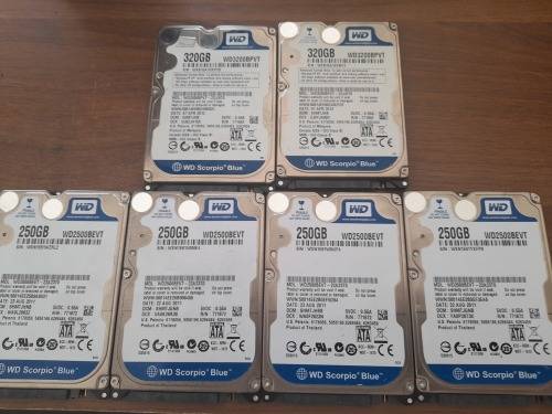 **LATE ENTRY**LOT OF WD LAPTOP HARD DRIVES**THE LOT  ONE BID**FREE FREIGHT****