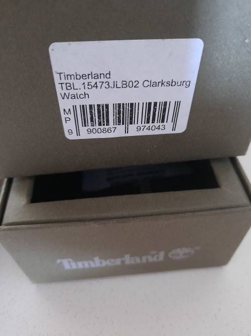 **FREE FREIGHT**BRAND NEW TIMBERLAND CLARKSBURG WATCH, GOLD DIAL, BLACK LEATHER STRAP*IN BOX**R3500