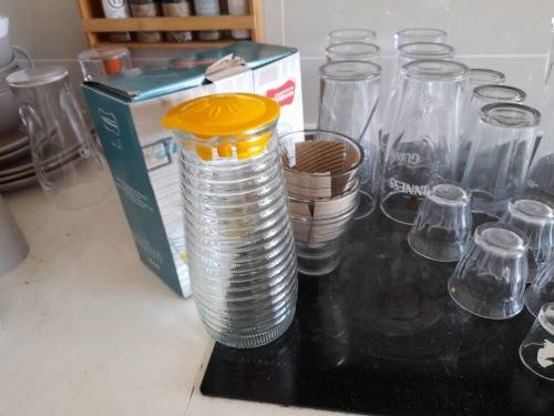 **LATE ENTRY**BULK LOT OF GLASS WARE, BEER GLASSES, DESSERT GLASS SET, TOT GLASSES, JUICE SET,MILK**
