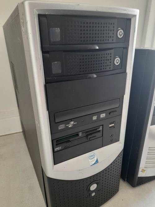 **COMBO DEAL**2 X PC BOXES,COMPLETE WITH HARD DRIVES AND RAM**REPAIRS OR SPARES*