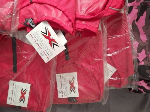 **STORE CLEARANCE*LOT OF BRAND NEW KULCHA PINK CAMO PANTS, CARGO PANTS, REFLECTIVE VESTS, ETC***