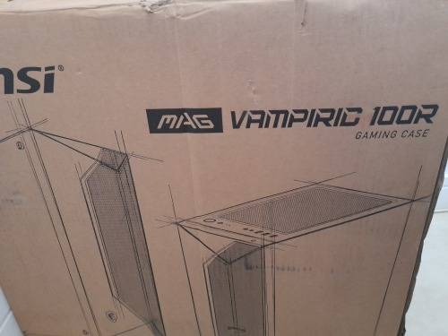 **MONTH END DEAL*****GAMING  MSI MAG Vampiric 100R ATX ARGB Gaming Chassis with fans***in box