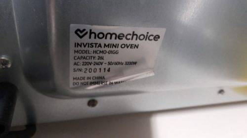 *SPRING SPECIAL*** HOMECHOICE 26L MINI OVEN AND 2 PLATE TOP**R1600 IN STORE**