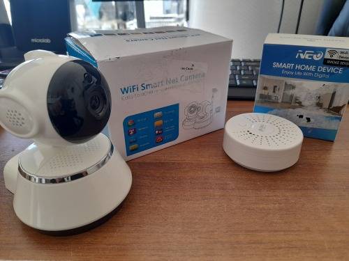 **SPRING SPECIAL**COMBO DEAL**WIFI SMART CAMERA AND WIFI SMART SMOKE DETECTOR**SEE FROM YOUR PHONE**