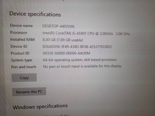 *WOW**LENOVO THINKCENTRE P93 TINY**I5 4TH GEN, 500GB HDD, 8GB RAM, 2.GHZ**R5800 refurnished price**