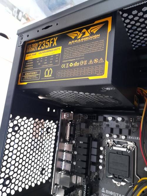 *MONTH END DEAL*NEW HALF BUILT GAMING PC*ARMAGGEDDON CHASIS,PSU,WITH LEDS,BIOSTAR MOTHERBOARD,128SSD