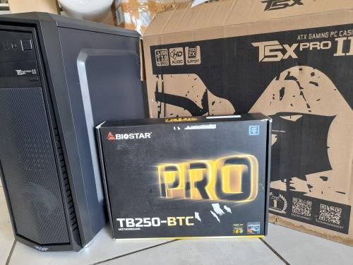 *MONTH END DEAL*NEW HALF BUILT GAMING PC*ARMAGGEDDON CHASIS,PSU,WITH LEDS,BIOSTAR MOTHERBOARD,128SSD