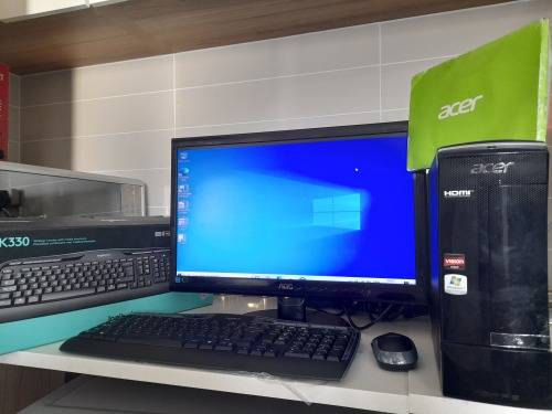 *NEW YEARS DEAL*ACER AMD X3450 PC WITH FREE AOC SCREEN,NEW WIRELESS KEYBOARD AND MOUSE,WFI STICK ETC