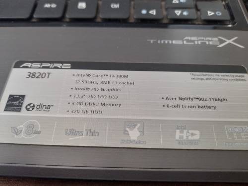 *NEW YEAR DEAL*Acer Aspire TimelineX 3820T - Intel Core i3*was over R8000 when it was new*