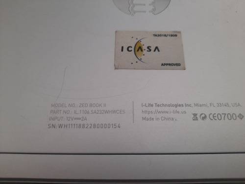 **LIQUIDATION STOCK**ILIFE ZEDBOOK 2 NOTEBOOK AND TABLET*SHOWS POWER NOT TURNING ON*NO CHARGER, BOX*