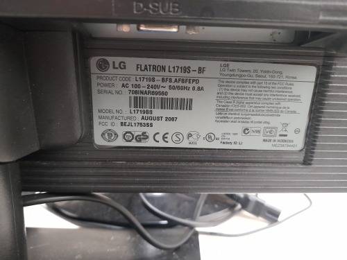 *BULK LIQUIDATION 4 X PC SCREENS, LG, SAMSUNG, PHILLIPS ETC, WITH POWER CORDS*ONE BID FOR ALL 4**