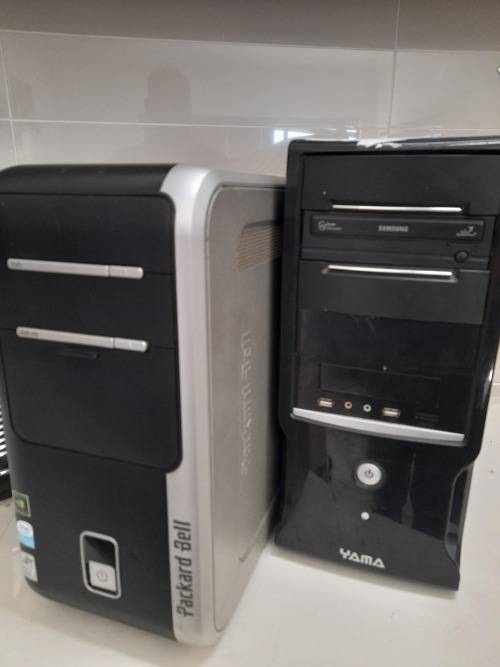 *LIQUIDATION STOCK*LOT OF 2 X PC BOXES COMPLETE*PACKARD BELL AND YAMA*ONE BID FOR BOTH