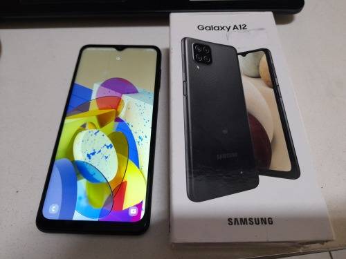 *SAMSUNG A12 64GB NEW IN BOX, HAS SMALL THINN LINE AS PER PIC, BARELY VISUABLE*R4000 IN STORE**