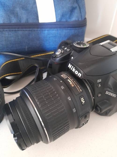 *WOW*LIKE NEW NIKON D3100 DSLR CAMERA WITH LENSE+SIGMA 70-300MM, BAG WITH CHARGER*OVER R10 000**