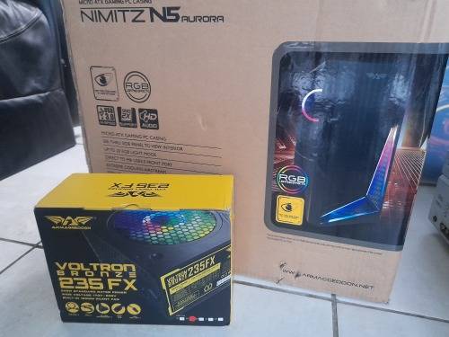 * *Brand New Armaggeddon Nimitz N5 Aurora Micro-ATX Gaming Case +Armaggeddon VOLTRON PSU**