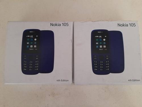 *WEEKEND SPECIAL**COMBO DEAL*LOT OF 2 x BRAND NEW NOKIA 105 DUEL SIM CELL PHONES IN BOX*