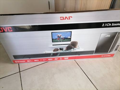 *WAREHOUSE CLEARANCE*FAULTY/UNTESTED JVC TH-BY370 SOUND BAR AND SUB WITH REMOTE IN BOX**