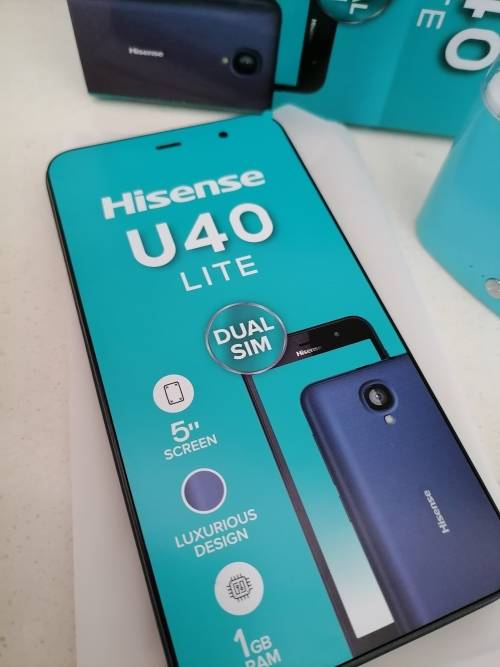 *FRESH NEW DEALS*BRAND NEW HISENSE U40 LITE DUAL SIM IN BOX WITH CHARGER EARPHONES AND BT AIR BUDS**
