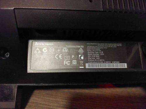 **i3 LENOVO THINKCENTRE EDGE 62Z ALL IN 1 DESKTOP PC WITH NEW WIRELESS KEYBOARD/MOUSE*R8000 RETAIL