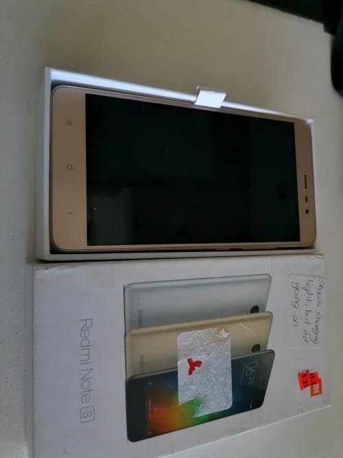 ***MONTH END CLEARANCE SALE*FAULTY XIAOMI REDMI NOTE 3 CELL PHONE IN BOX**