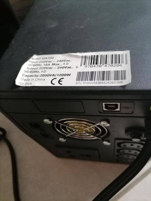 **WOW R30 FREIGHT*TIRED OF LOADSHEDDING!!KSTAR 2000VA UPS WITH POWERCORD*LIQUIDATION ITEM*