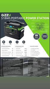 **LIMITED OFFER*R30 FREIGHT*AWESOME UNIT**BRAND NEW GIZZU 296 PORTABLE POWER STATION*R7000 RETAIL**