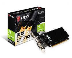 BRAND NEW MSI Nvidia GeForce GT710 GPU SLI ready, 2GB GDDR3 64bit Memory*R1500 RETAIL**