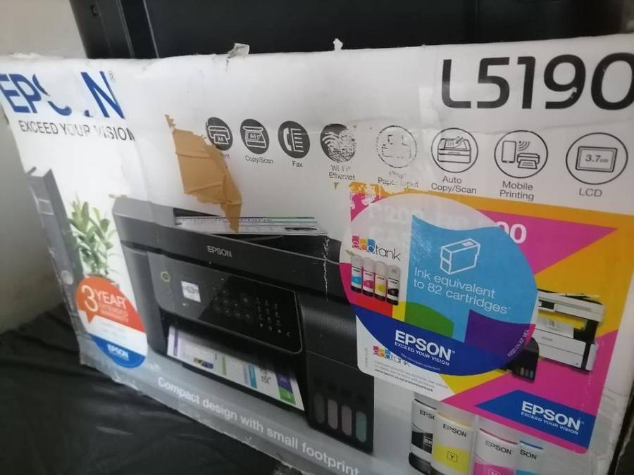 EPSON L5190 INKTANK PRINTER WITH CABLE IN BOX*NOT FEEDING PAPER*