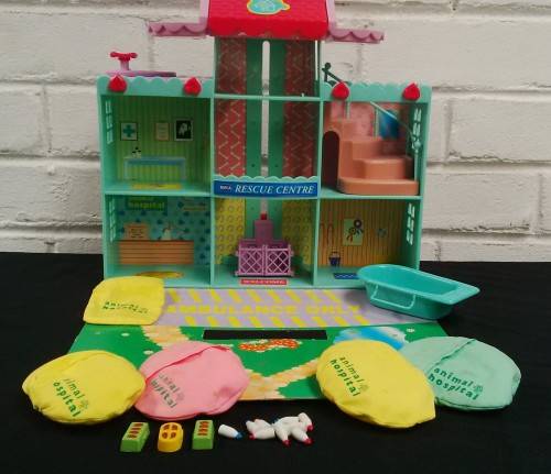 Vintage 1990`s Surprise In My Pocket Animal Hospital Playset With Some Accessories
