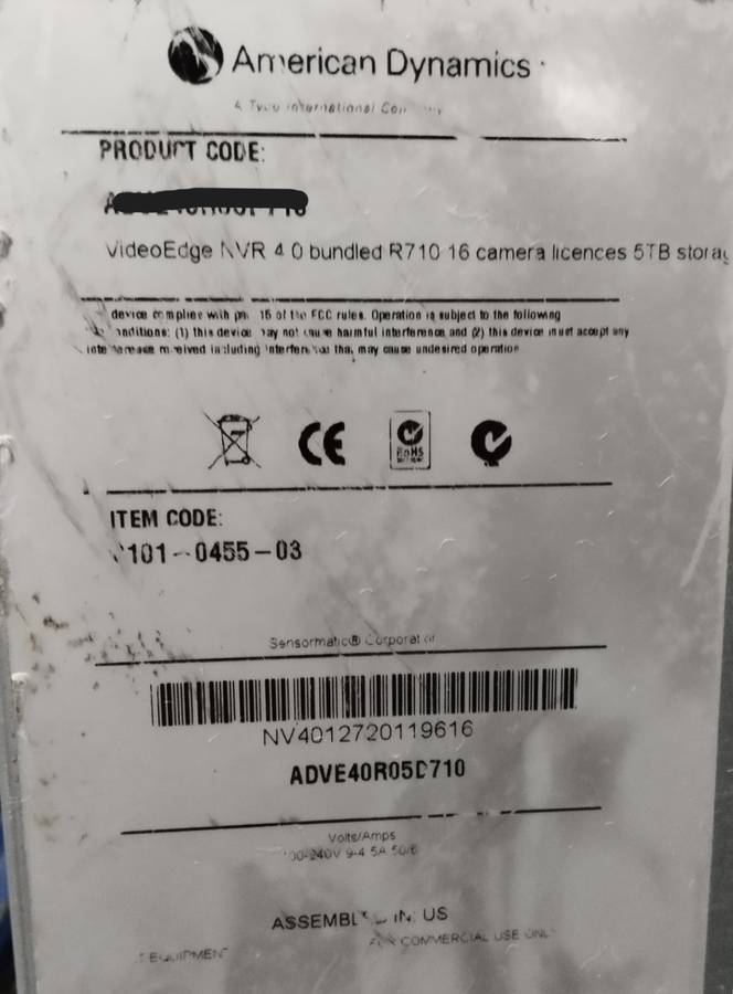 Dell VideoEdge - PowerEdge R710 2U Server 3.5