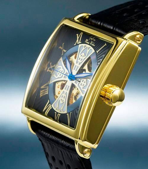 Graf of Monte Wehro Calipatria Leather Skeleton Clock SPECIAL EDITION! Rarest!