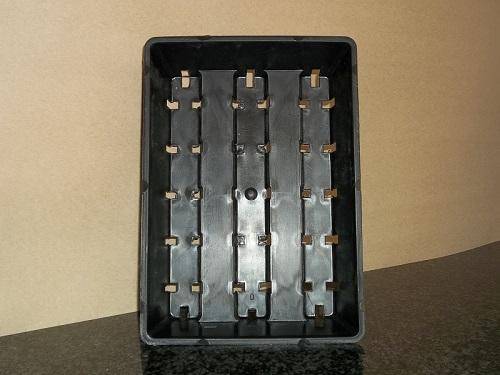 3 Pack - Reusable Black Plastic Flat Seed Trays - Massive Range - SFAGR