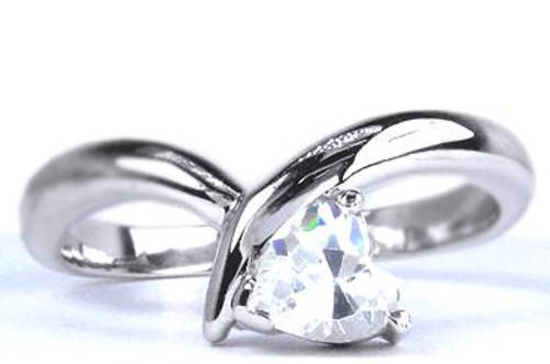AAA GRADE SIMULATED DIAMOND HEART SHAPED
