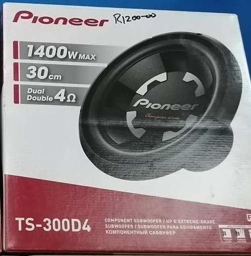 Pioneer Subwoofer 12` 1400Watt Double voice coil