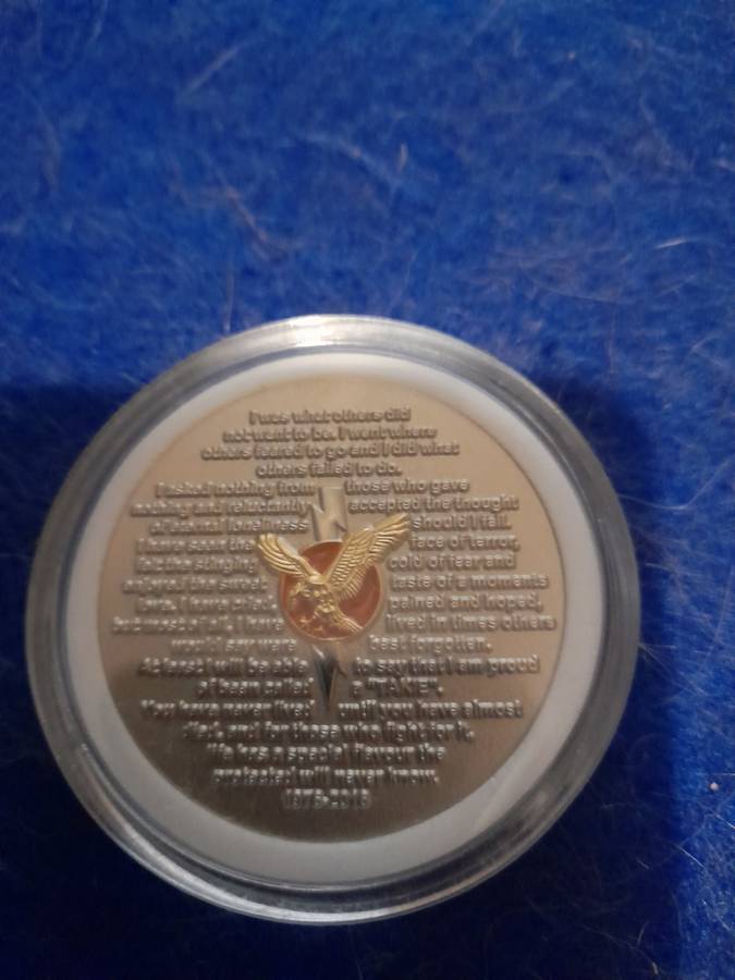 South African Police Task Force numbered medallion.