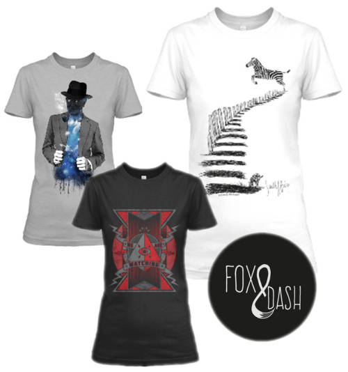 Free Shipping | Female Fox&Dash Novelty T-Shirts