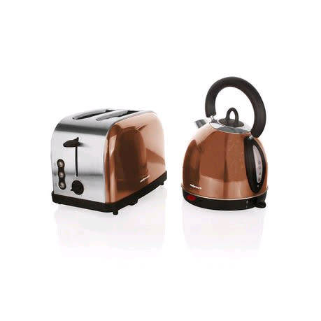 Mellerware pack 2 piece set stainless steel kettle and toaster